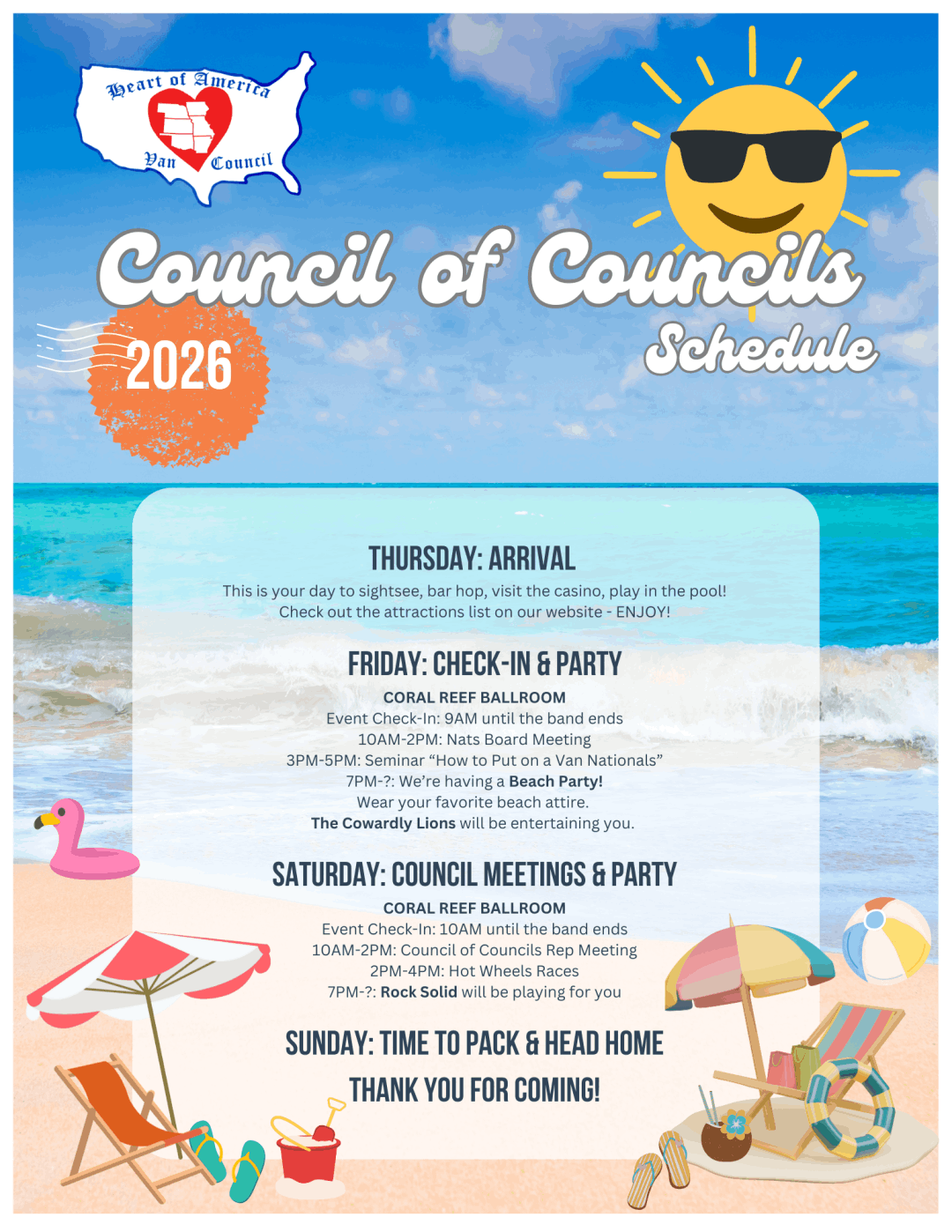 Council of Councils Schedule